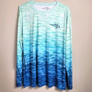 NWT Reel Life Men's Turquiose Long Sleeve Shirt